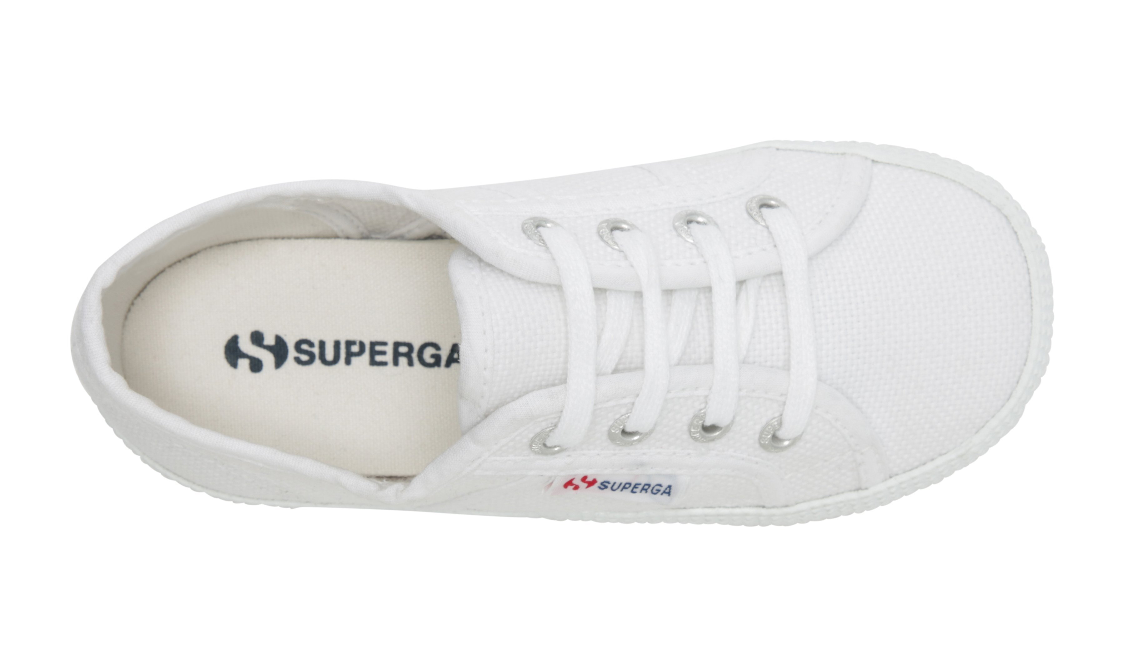 Superga white laces sale