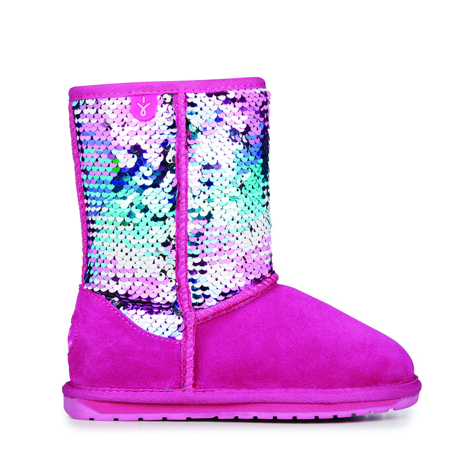 Purple sequin ugg slippers hot sale